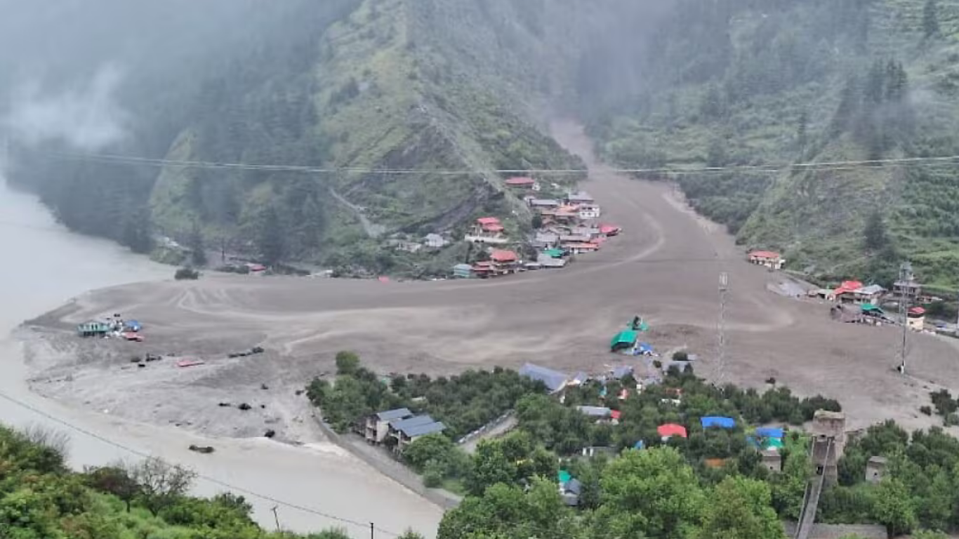 उत्तरकाशी बादल फटना 2025,उत्तरकाशी