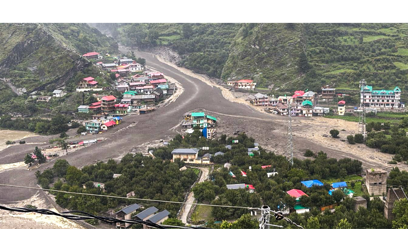 उत्तरकाशी बादल फटना 2025,उत्तरकाशी